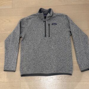 Patagonia Heathered Gray Fleece Pullover